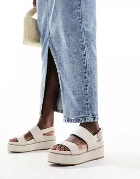 Белые кроссовки на массивной платформе на платформе ASOS DESIGN Tucker 2