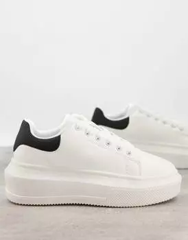 Белые кроссовки на массивной подошве ASOS DESIGN Dorina