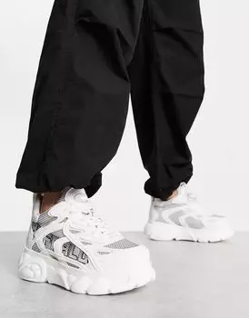 Белые кроссовки на платформе Buffalo Cloud Grid