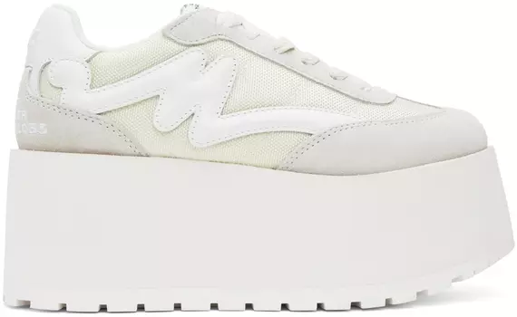Белые кроссовки на платформе Jogger Marc Jacobs