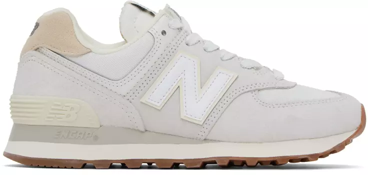 Белые кроссовки New Balance 574