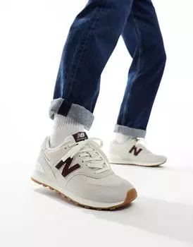 Белые кроссовки New Balance 574