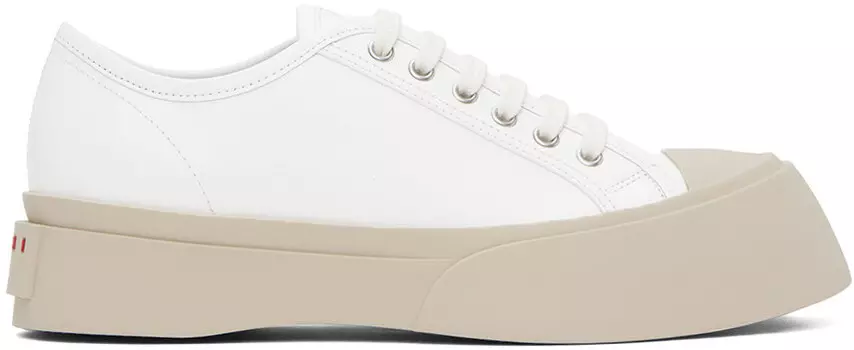 Белые кроссовки Pablo Marni, цвет Lily white