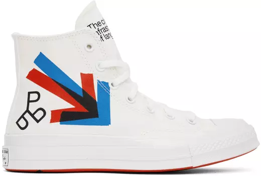 Белые кроссовки Patta & Experimental Jetset Edition Chuck 70 Converse