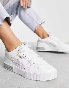Белые кроссовки Puma Cali Star Snake