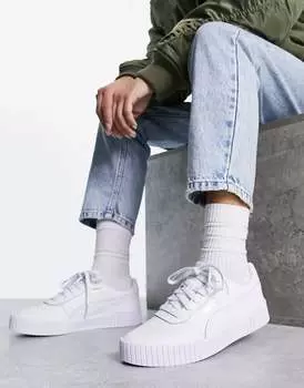 Белые кроссовки PUMA Carina