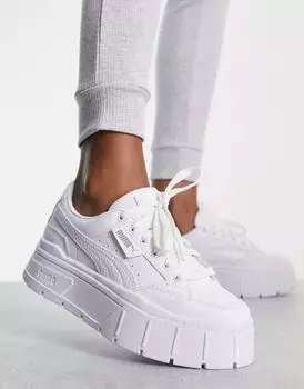 Белые кроссовки PUMA Mayze Stack