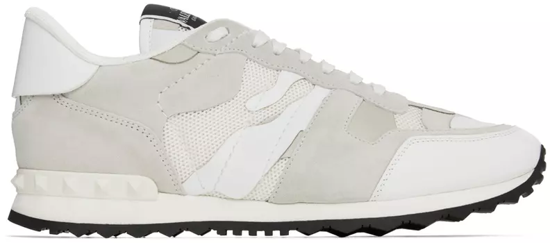 Белые кроссовки Rockrunner Valentino Garavani