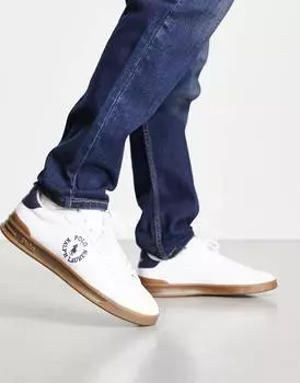 Белые кроссовки с резиновой подошвой Polo Ralph Lauren