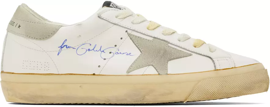 Белые кроссовки Super-Star Golden Goose, White/Ice