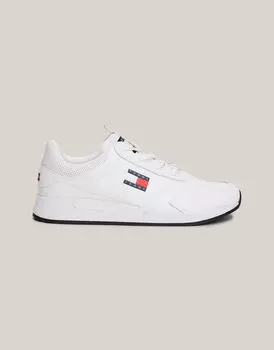 Белые кроссовки Tommy Jeans Mid с логотипом