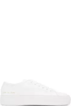 Белые кроссовки Tournament Low Super Common Projects