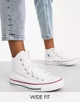 Белые кроссовки унисекс Converse Chuck Taylor All Star Hi Wide Fit