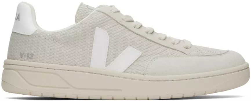 Белые кроссовки V-12 Alveomesh VEJA