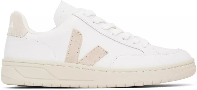 Белые кроссовки V-12 Veja, цвет Extra white/Sable