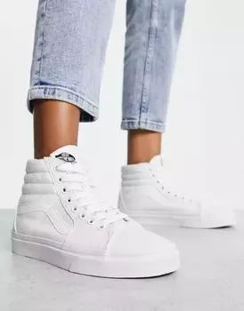 Белые кроссовки Vans Sk8