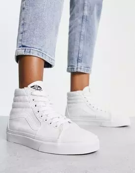 Белые кроссовки Vans Sk8-Hi