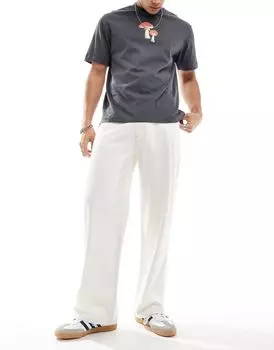 Белые легкие винтажные мешковатые джинсы Abercrombie & Fitch