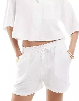 Белые марлевые шорты Mango - часть комплекта