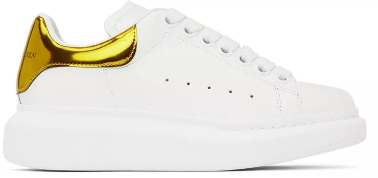 Белые массивные кеды Alexander McQueen