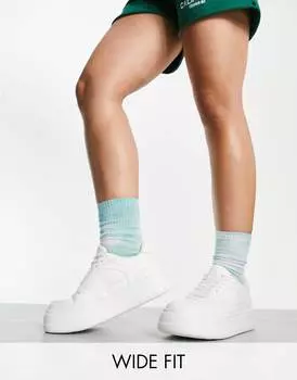 Белые массивные кроссовки Dion с широкой посадкой ASOS DESIGN