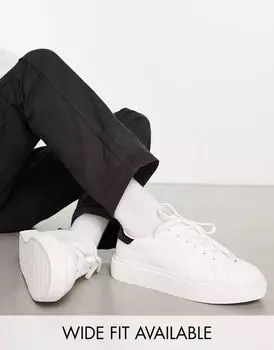 Белые массивные кроссовки на шнуровке ASOS