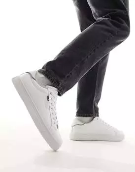 Белые массивные кроссовки на шнуровке Jack & Jones