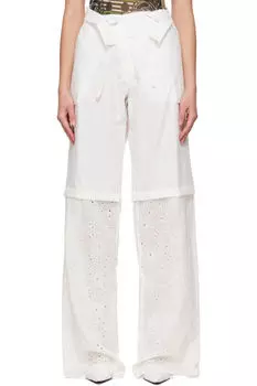 Белые мешковатые брюки-карго Ottolinger