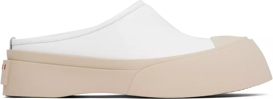 Белые мокасины Pablo Sabot Slip-on Marni