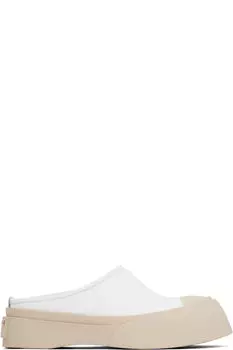 Белые мокасины Pablo Sabot Slip-on Marni