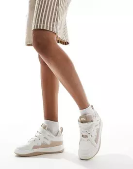 Белые мульти-кеды Steve Madden Roaring