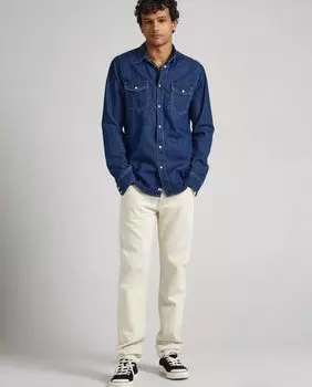Белые мужские джинсы Regular Stanley Pepe Jeans