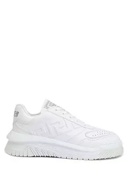 Белые мужские кожаные кроссовки greca odissea Versace
