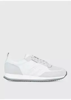 Белые мужские кожаные кроссовки LOW TOP LACE UP MIX Calvin Klein, белый