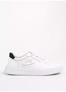 Белые мужские кожаные кроссовки NEW ERA 0402 Alberto Guardiani, белый