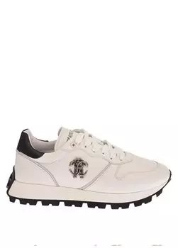 Белые мужские кожаные кроссовки SCARPA UOMO FR.JACOBS M Roberto Cavalli, белый