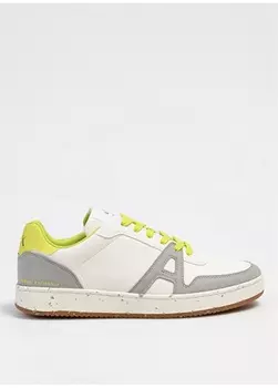 Белые мужские кроссовки Armani Exchange