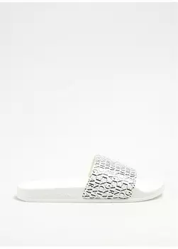 Белые мужские тапочки Armani Exchange