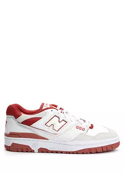 Белые мужские замшевые кроссовки bb550 New Balance