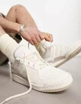 Белые/нейтральные кроссовки adidas Originals Forum Low CL