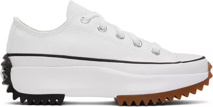 Белые низкие кеды Converse Run Star Hike