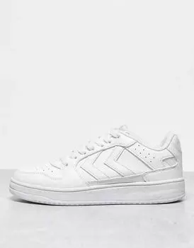 Белые низкие кеды унисекс Hummel Power Play