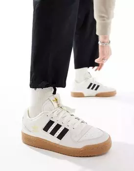 Белые низкие кроссовки adidas Originals Forum 84 на резиновой подошве
