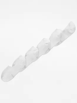 Белые носки-невидимки (5 пар) George., белый