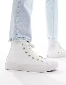 Белые однотонные кроссовки Converse Chuck Taylor All Star