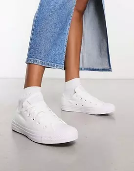 Белые однотонные кроссовки Converse Chuck Taylor All Star Ox