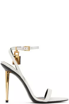 Белые остроносые босоножки Naked TOM FORD