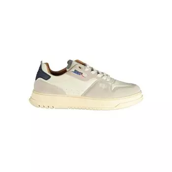 Белые полиэтиленовые мужские кроссовки Blauer