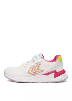 Белые прогулочные кроссовки для девочек 900419-9007-HML CANDEL JR Hummel, белый