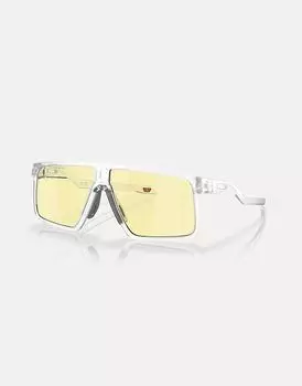 Белые прямоугольные солнцезащитные очки Oakley Helux Gaming Collection с желтыми зеркальными линзами